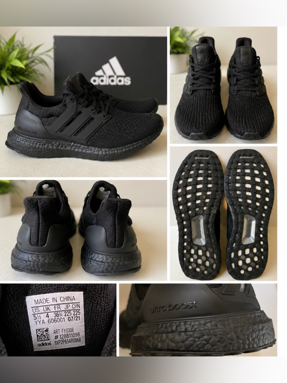 Adidas UltraBoost Triple Black Running shoe